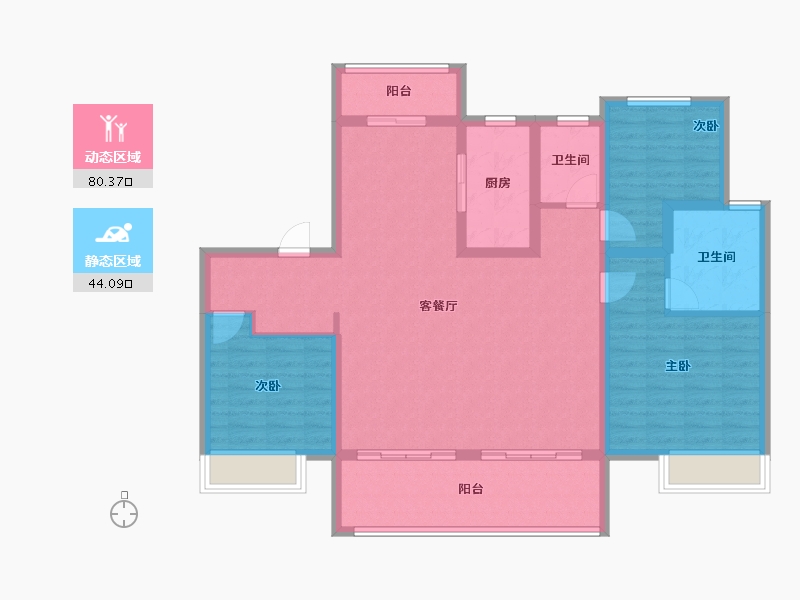 河南省-周口市-康桥悦溪棠-112.01-户型库-动静分区