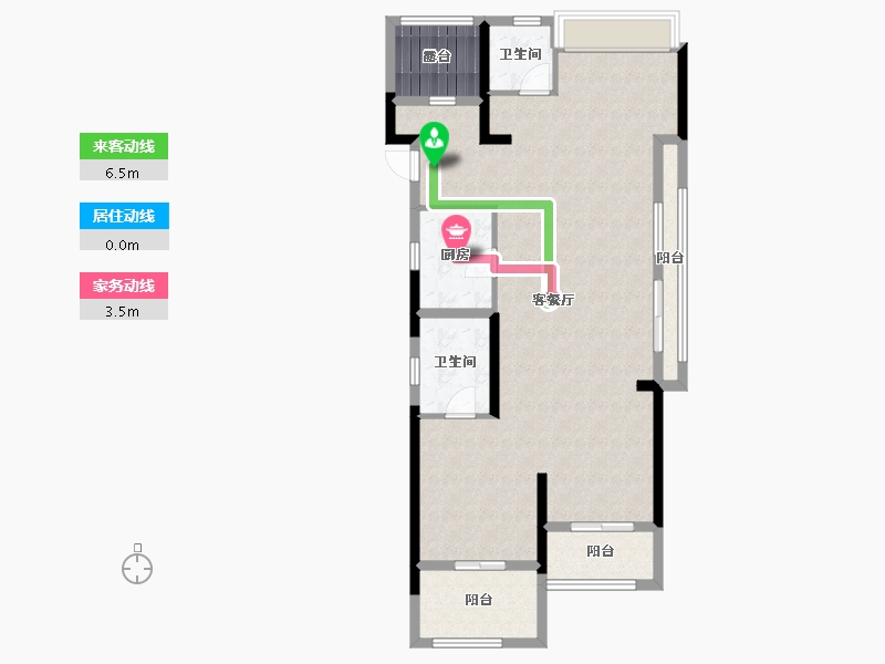 浙江省-杭州市-明煦源赋里-92.00-户型库-动静线