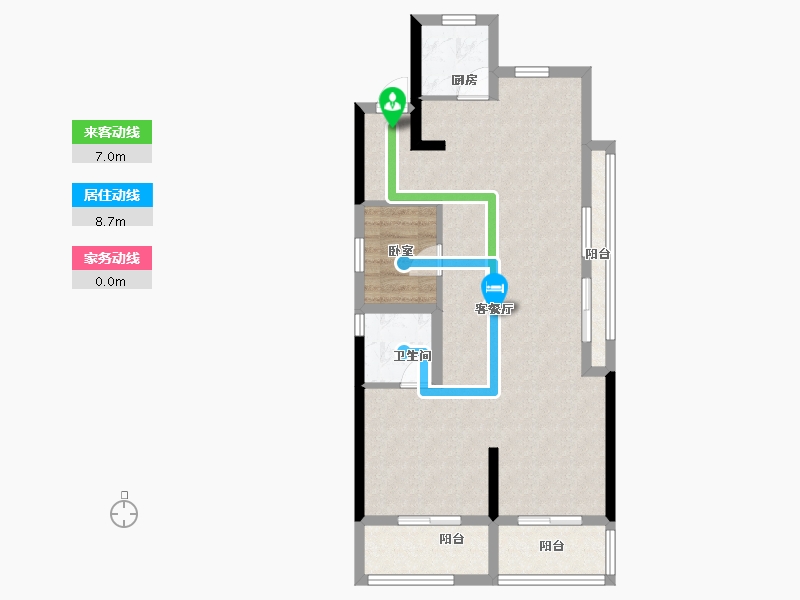 浙江省-杭州市-明煦源赋里-71.20-户型库-动静线