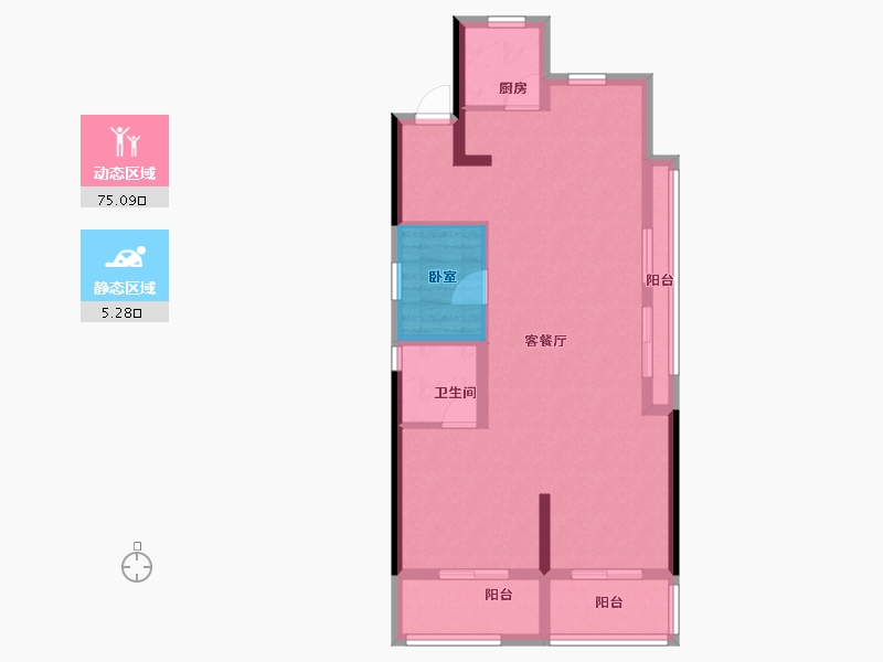 浙江省-杭州市-明煦源赋里-71.20-户型库-动静分区