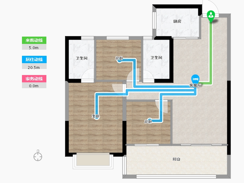 安徽省-合肥市-栢悦湾-92.00-户型库-动静线