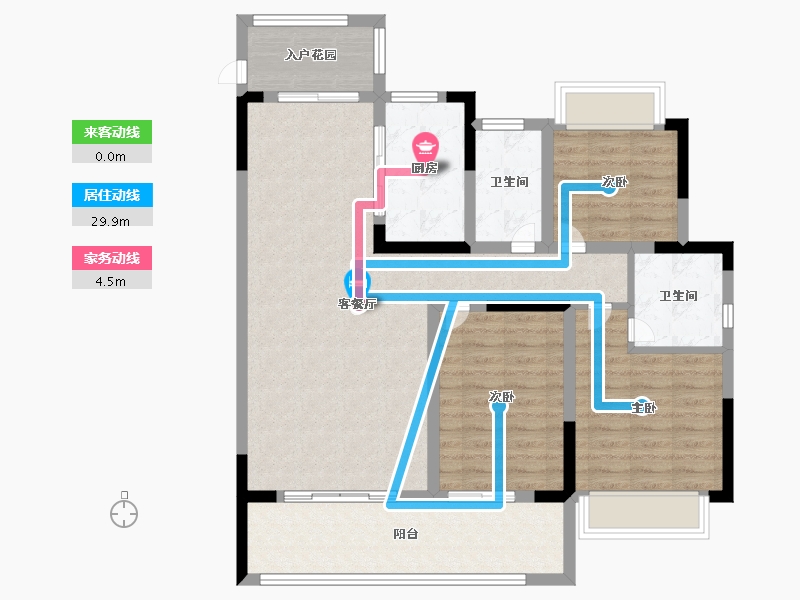 河南省-信阳市-半山学府-101.00-户型库-动静线