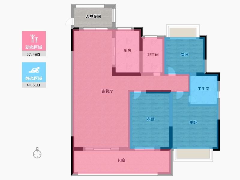 河南省-信阳市-半山学府-101.00-户型库-动静分区