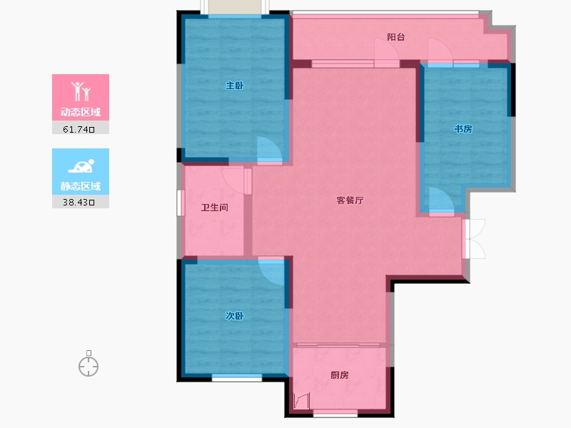 山东省-淄博市-翡翠怡景-130.00-户型库-动静分区