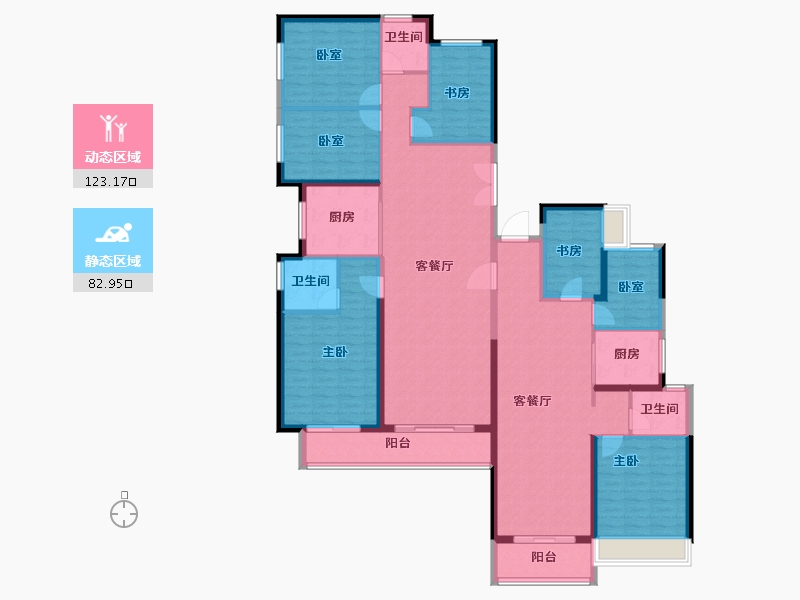 河南省-郑州市-美盛教育港湾-187.19-户型库-动静分区