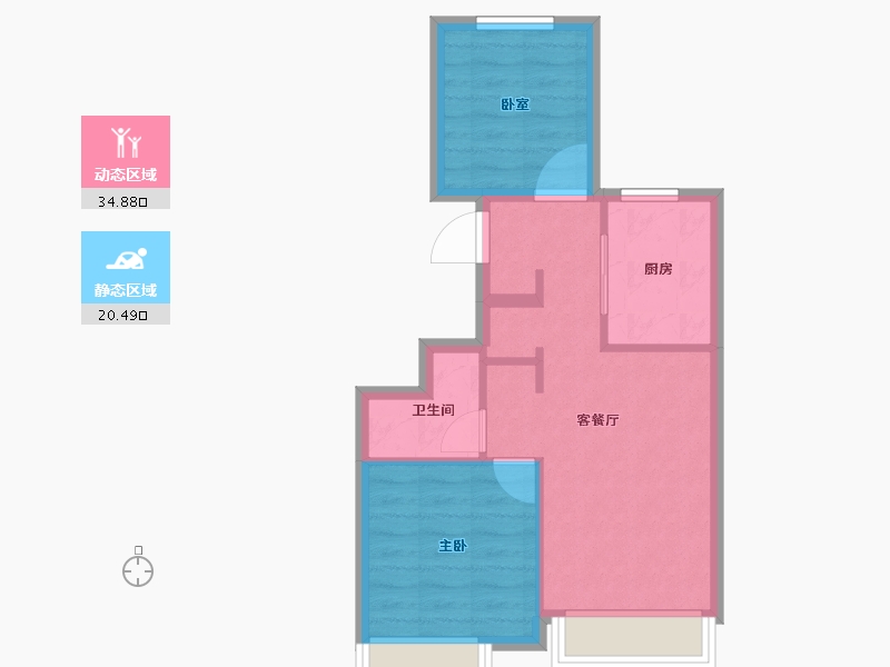 北京-北京市-橡树湾-49.29-户型库-动静分区