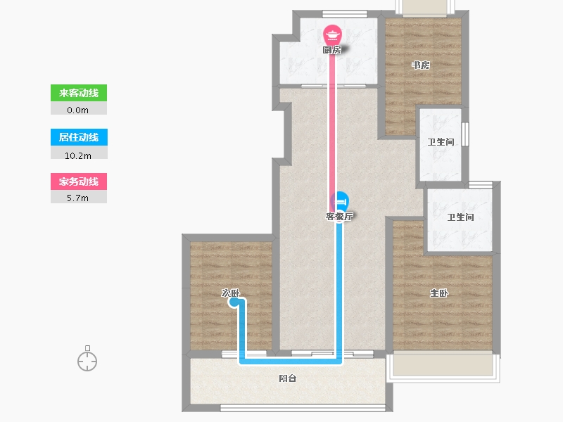 安徽省-黄山市-祁门茗苑-90.02-户型库-动静线