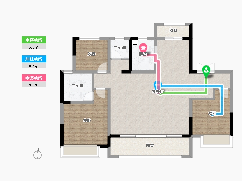 河南省-周口市-郸城建业桂园-108.01-户型库-动静线