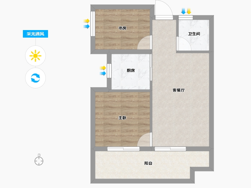 云南省-西双版纳傣族自治州-西双版纳欢乐雨林-53.31-户型库-采光通风