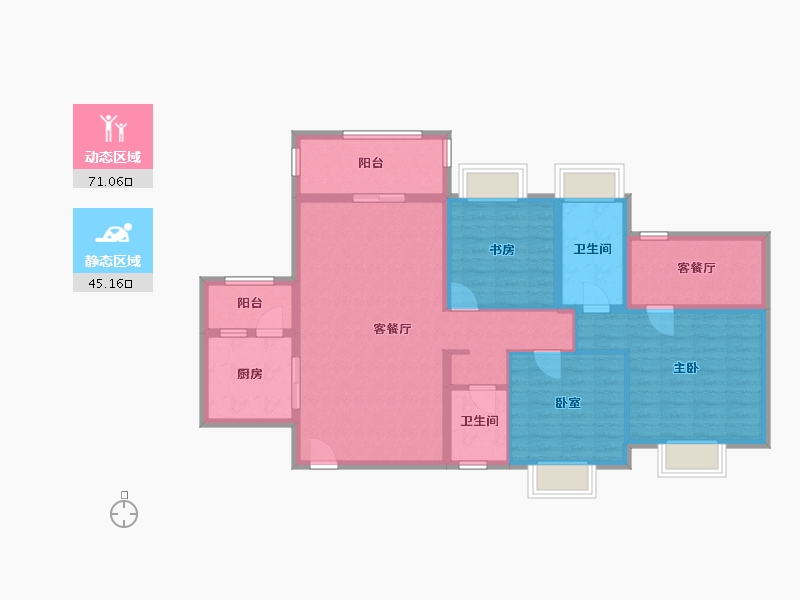 广东省-深圳市-观山瑞苑-105.00-户型库-动静分区