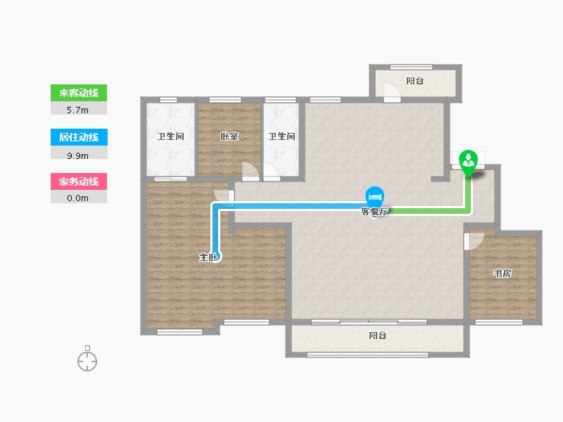 黑龙江省-哈尔滨市-江御府-168.32-户型库-动静线