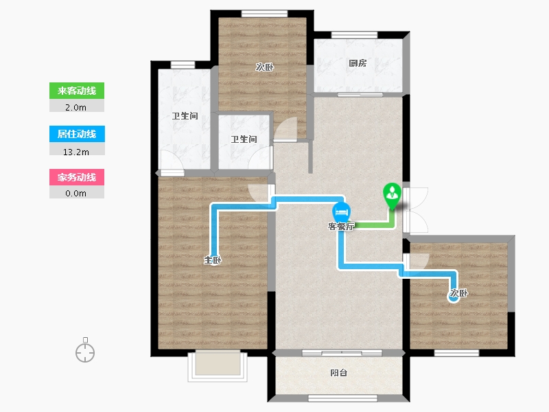 黑龙江省-哈尔滨市-江御府-98.54-户型库-动静线