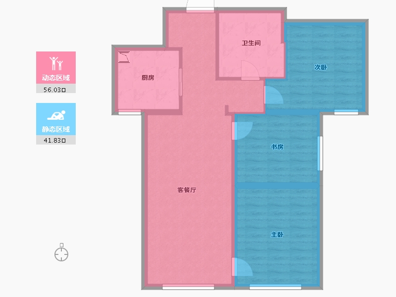 天津-天津市-中海城市广场钻石湾-88.00-户型库-动静分区