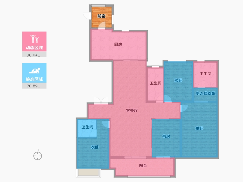 天津-天津市-悦景新世界-158.95-户型库-动静分区