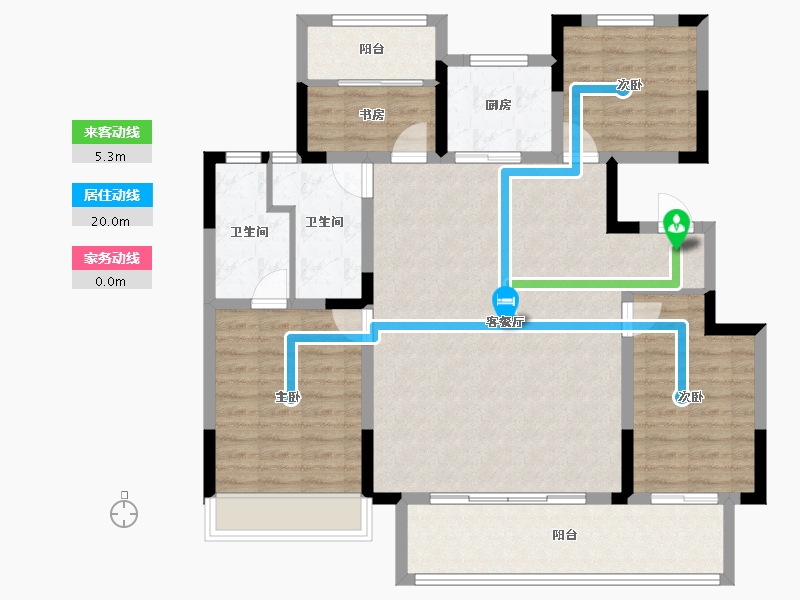 河南省-焦作市-三盛天悦府-114.40-户型库-动静线