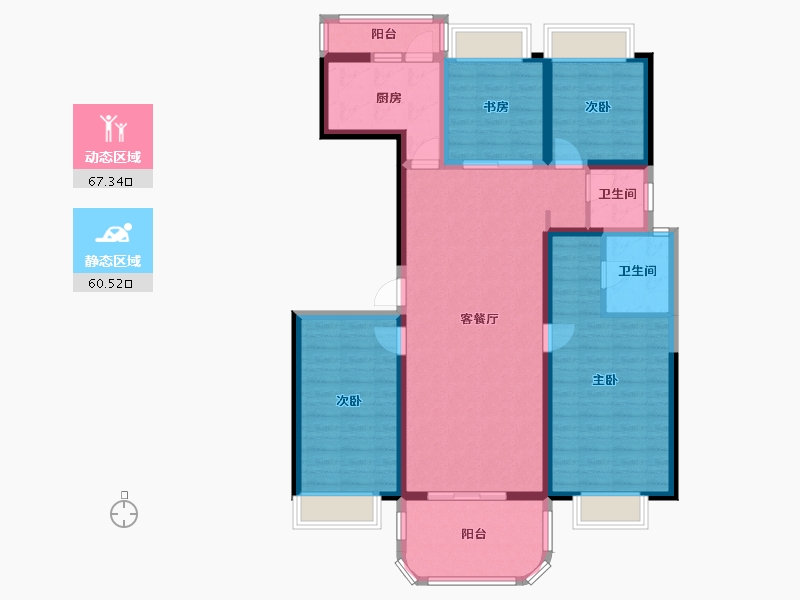 云南省-玉溪市-宁海盛景-114.37-户型库-动静分区