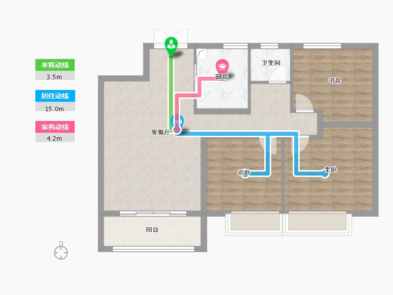 河南省-周口市-博德世纪广场-84.00-户型库-动静线