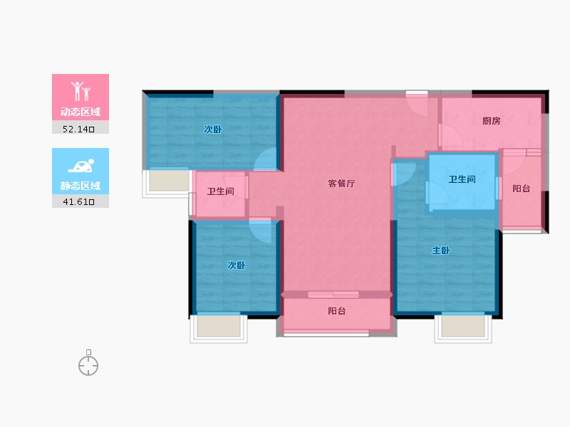 广东省-珠海市-家和城-82.92-户型库-动静分区