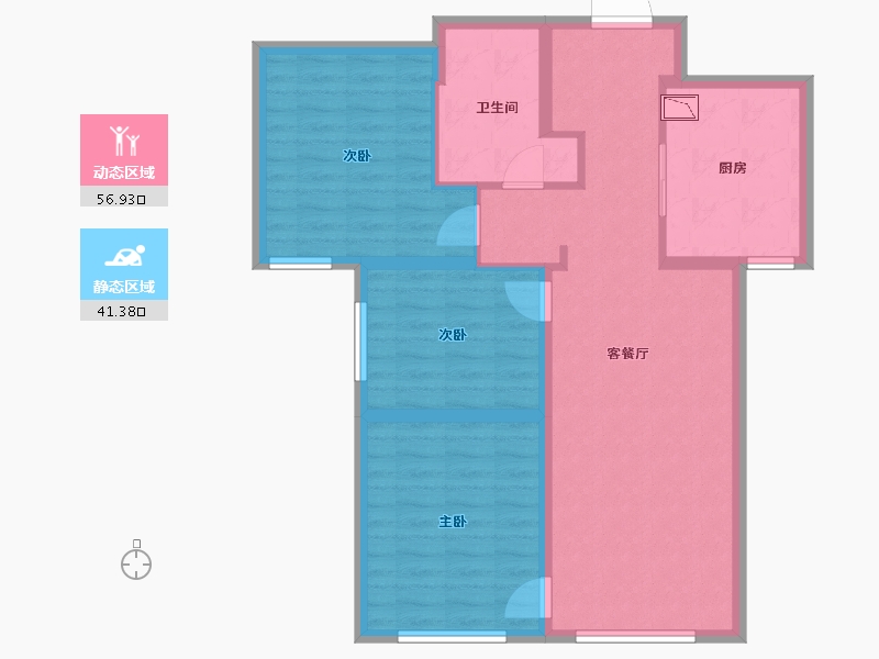 天津-天津市-中海城市广场钻石湾-88.00-户型库-动静分区