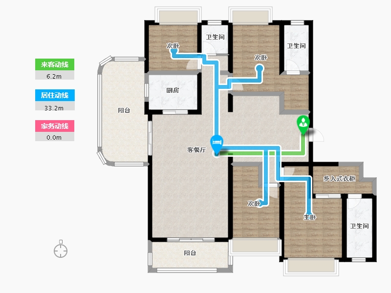 云南省-玉溪市-宁海盛景-155.84-户型库-动静线