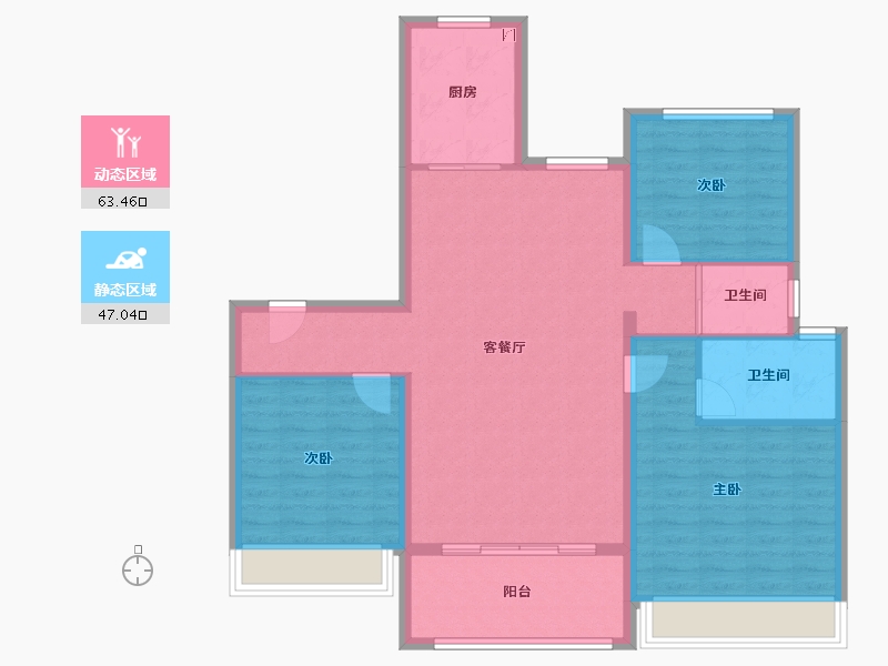 河南省-周口市-碧桂园颐和云著-100.01-户型库-动静分区