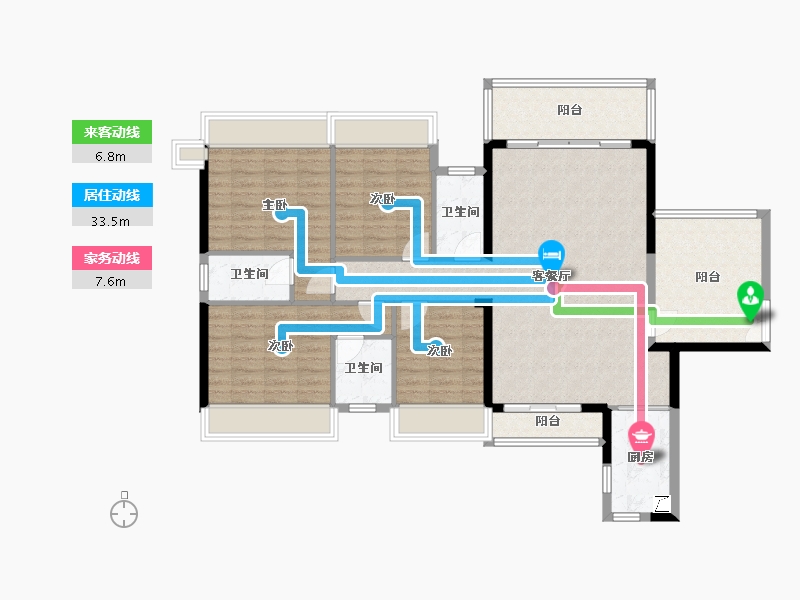 广东省-汕尾市-钻石1号-143.00-户型库-动静线