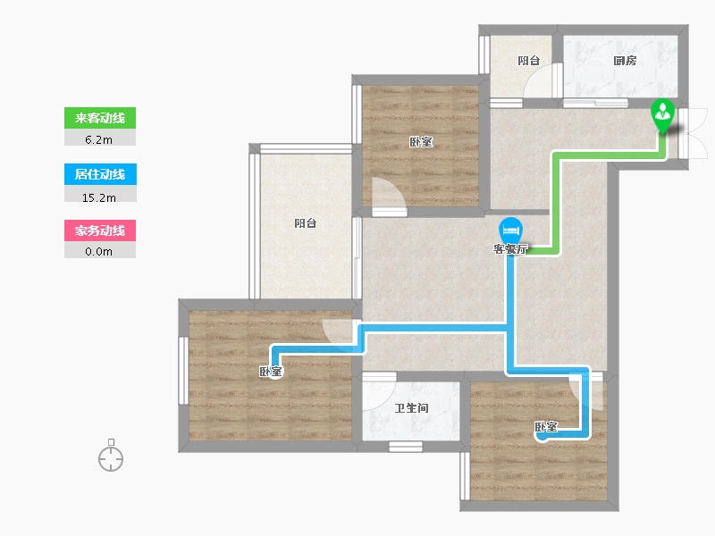 贵州省-六盘水市-大林城-76.80-户型库-动静线