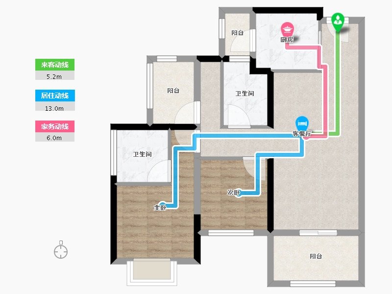 广东省-河源市-河源雅居乐美的源著-74.12-户型库-动静线