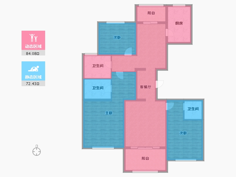 北京-北京市-航城壹号-140.00-户型库-动静分区