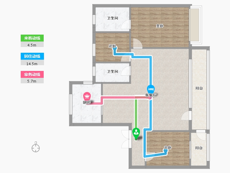 山东省-淄博市-金鼎盛湖壹号-120.00-户型库-动静线