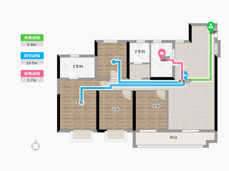 江苏省-常州市-弘阳上坤云峯-114.40-户型库-动静线