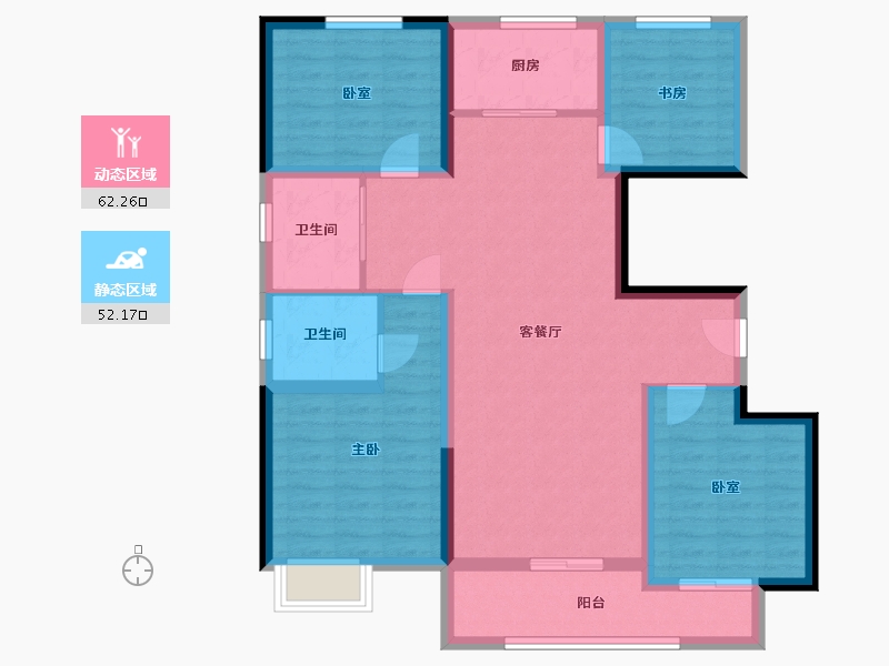 河南省-濮阳市-建业通和府-101.84-户型库-动静分区