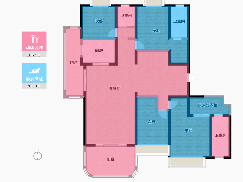 云南省-玉溪市-宁海盛景-157.08-户型库-动静分区