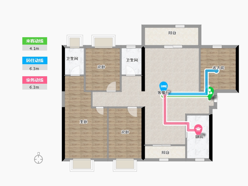 广西壮族自治区-河池市-乾臻·万合壹号-119.23-户型库-动静线