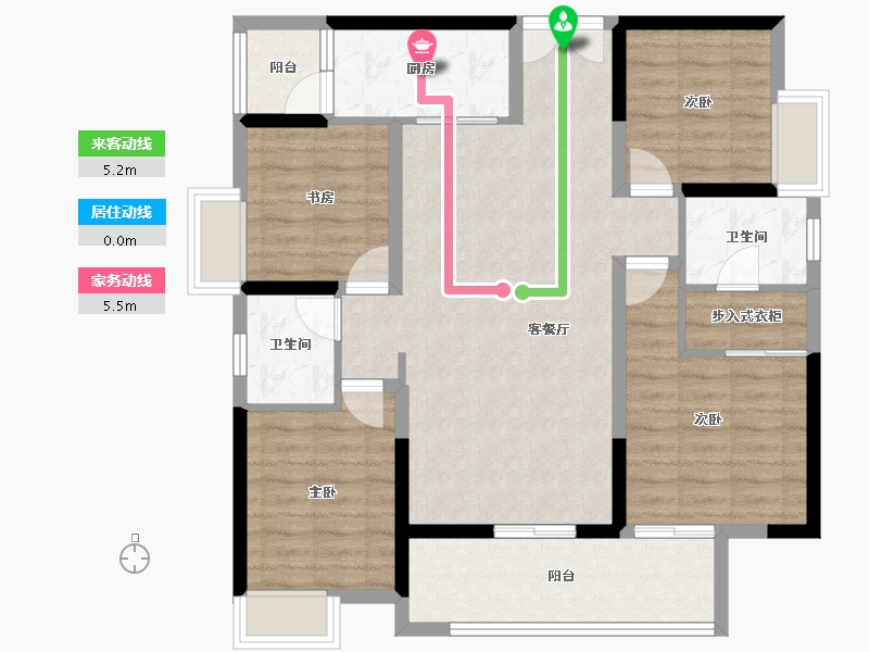 四川省-成都市-川发天府上城-99.51-户型库-动静线