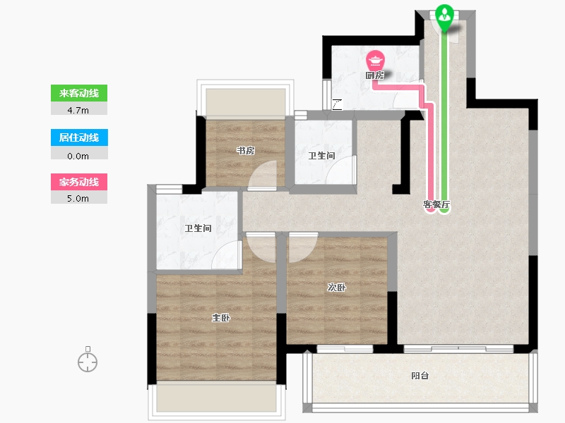 广西壮族自治区-南宁市-光明城市四期-75.05-户型库-动静线