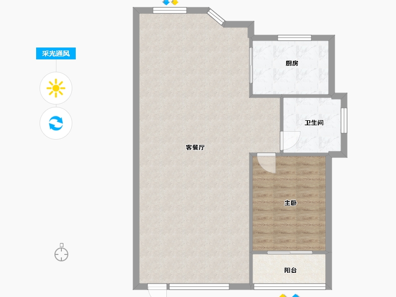 江苏省-苏州市-卿峰丽景(北区)-280.00-户型库-采光通风