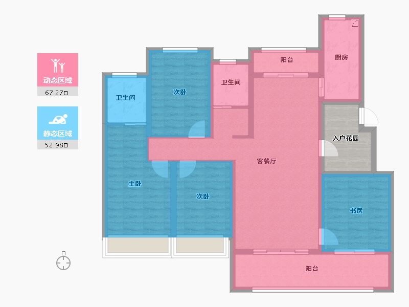 河南省-周口市-德高·金麟府-113.25-户型库-动静分区