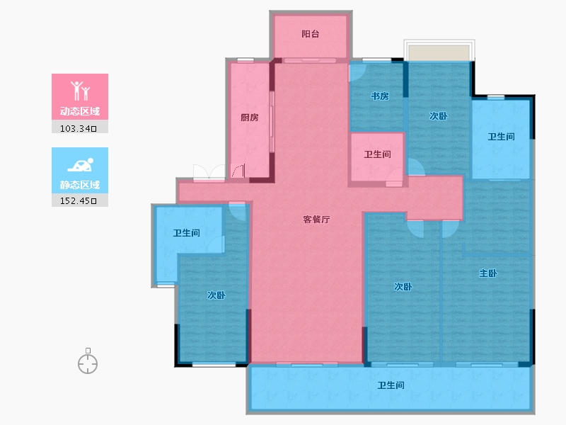 广西壮族自治区-南宁市-万科瑧山悦-234.99-户型库-动静分区