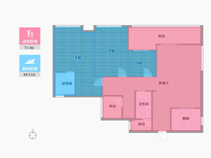 广东省-广州市-美的江上法启-112.00-户型库-动静分区