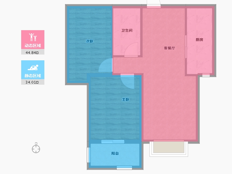 河北省-保定市-卓正上东区-70.97-户型库-动静分区