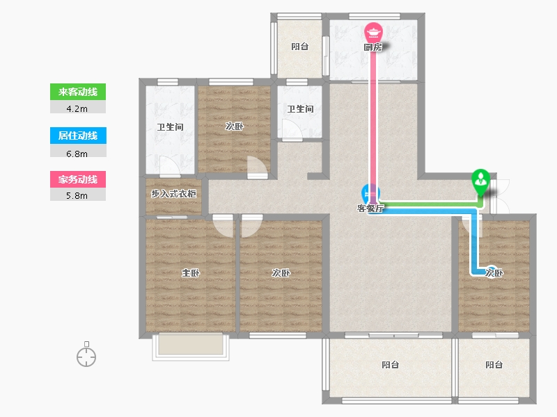 山东省-日照市-安泰名筑-140.00-户型库-动静线