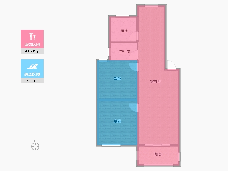 江苏省-盐城市-新世家-88.00-户型库-动静分区