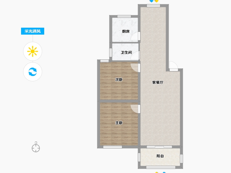 江苏省-盐城市-新世家-88.00-户型库-采光通风