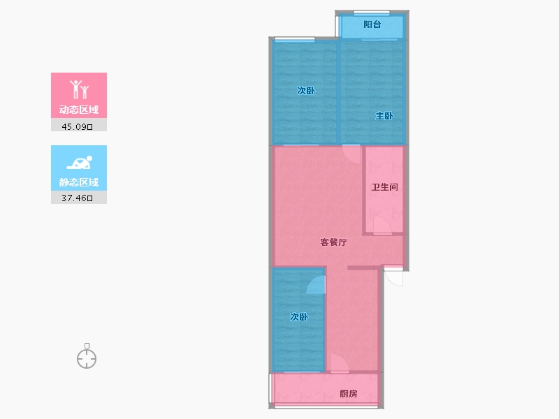 河北省-承德市-文博园-93.00-户型库-动静分区