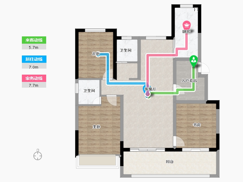 河南省-周口市-德高·金麟府-99.88-户型库-动静线