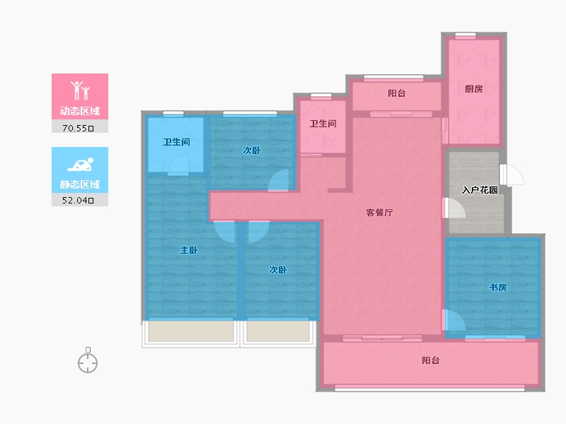 河南省-周口市-德高·金麟府-115.37-户型库-动静分区