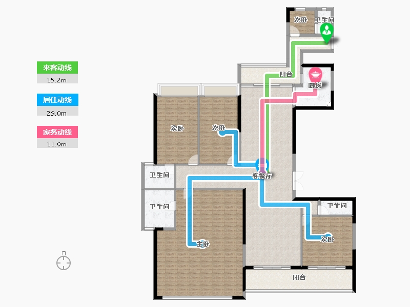 广东省-广州市-创基丽江国际-233.23-户型库-动静线