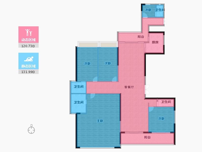 广东省-广州市-创基丽江国际-233.23-户型库-动静分区