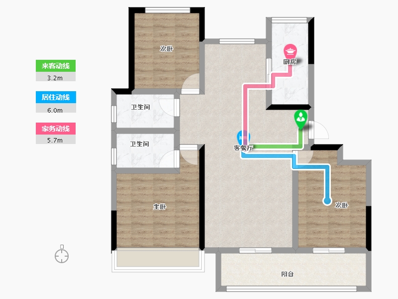 山东省-济南市-新鸥鹏教育城-95.90-户型库-动静线